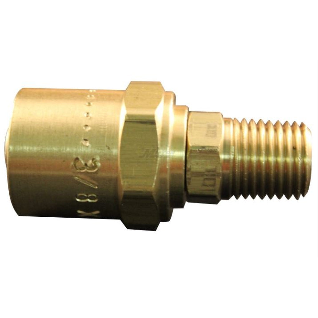Milton 621-11 Reusable End, 1/4in. MNPT, Fits 3/8in. x 11/16in.