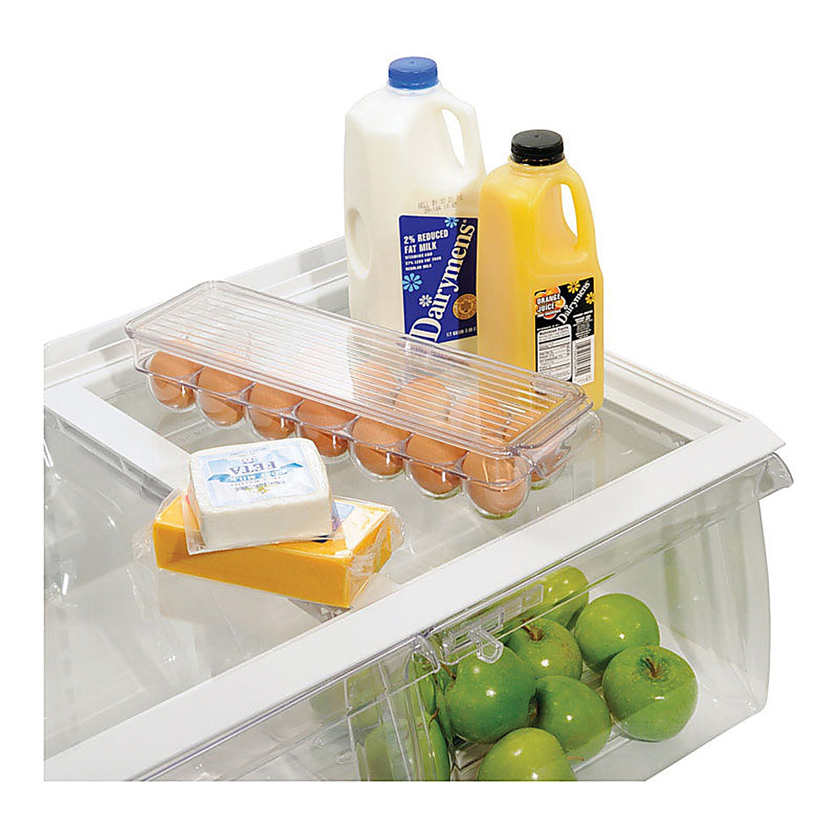 InterDesign 70730 3 in. H x 14.5 in. D Plastic Egg Holder