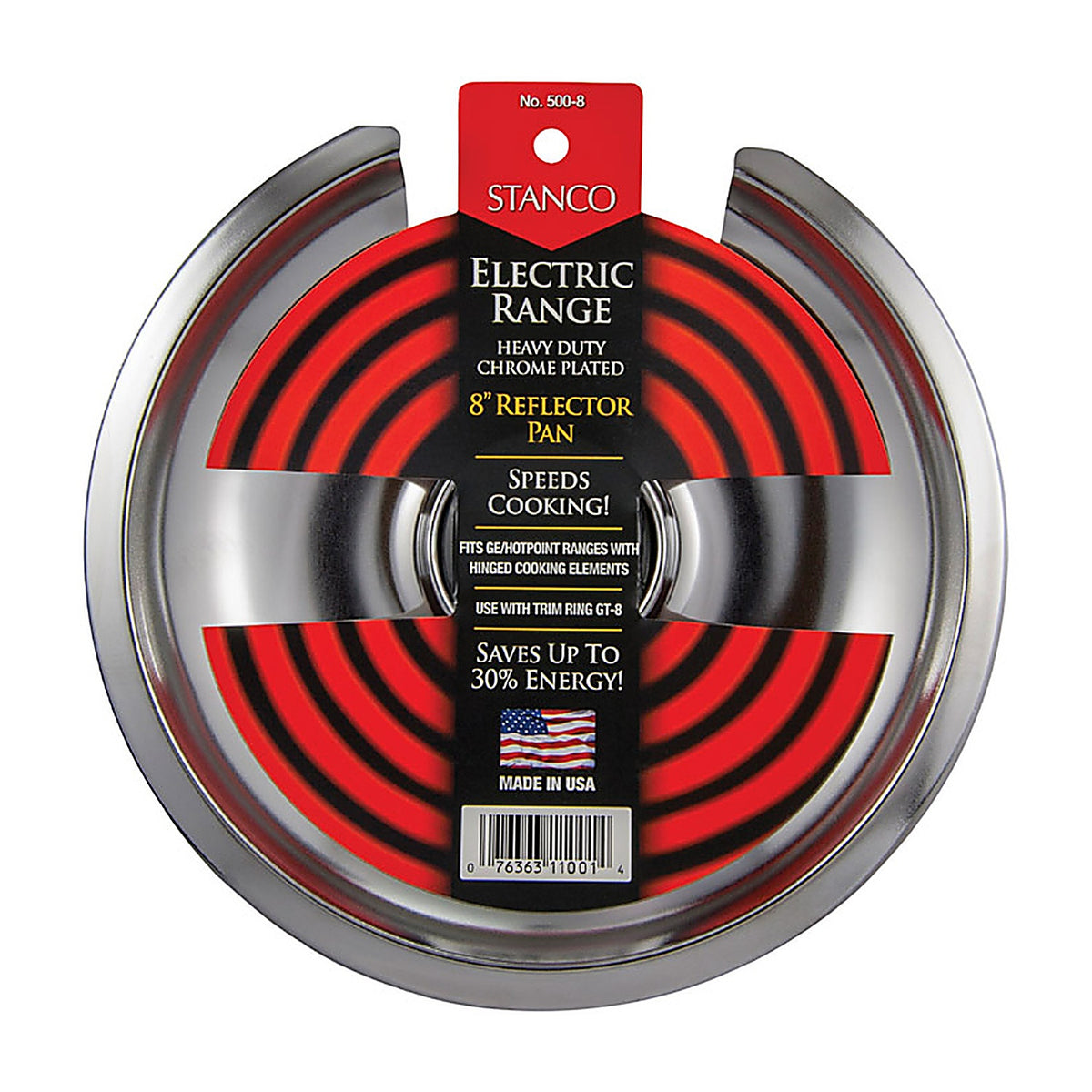 Stanco 500-8 Chrome Plated Reflector Pan 8 in. W
