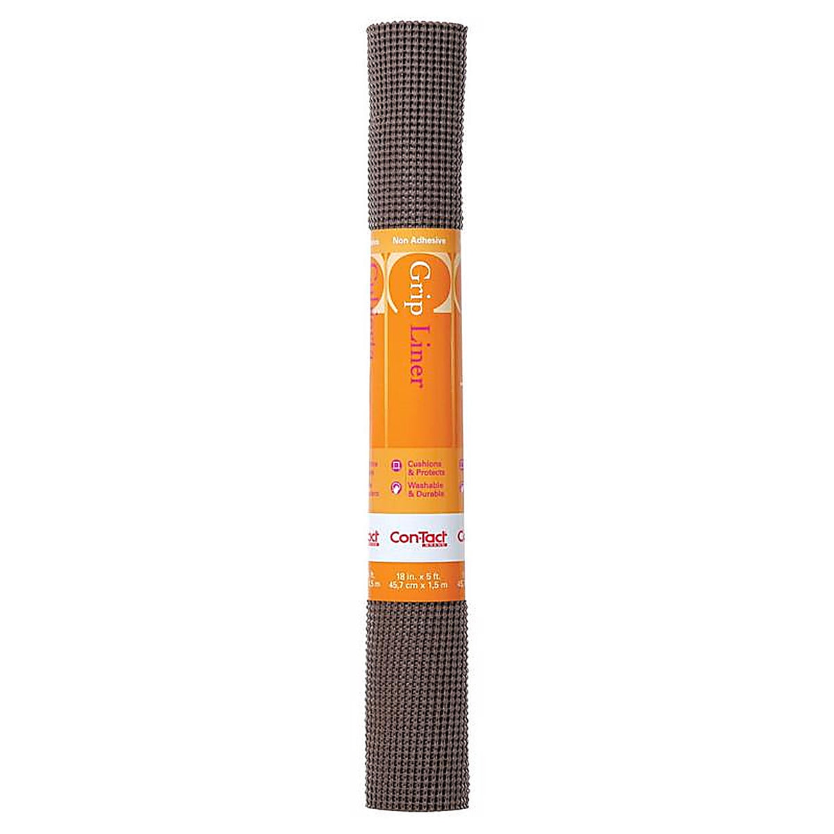 Con-Tact 05F-C7K1B-06 Beaded Grip 5 ft. L x 18 in. W Chocolate Non-Adhesive Shelf Liner