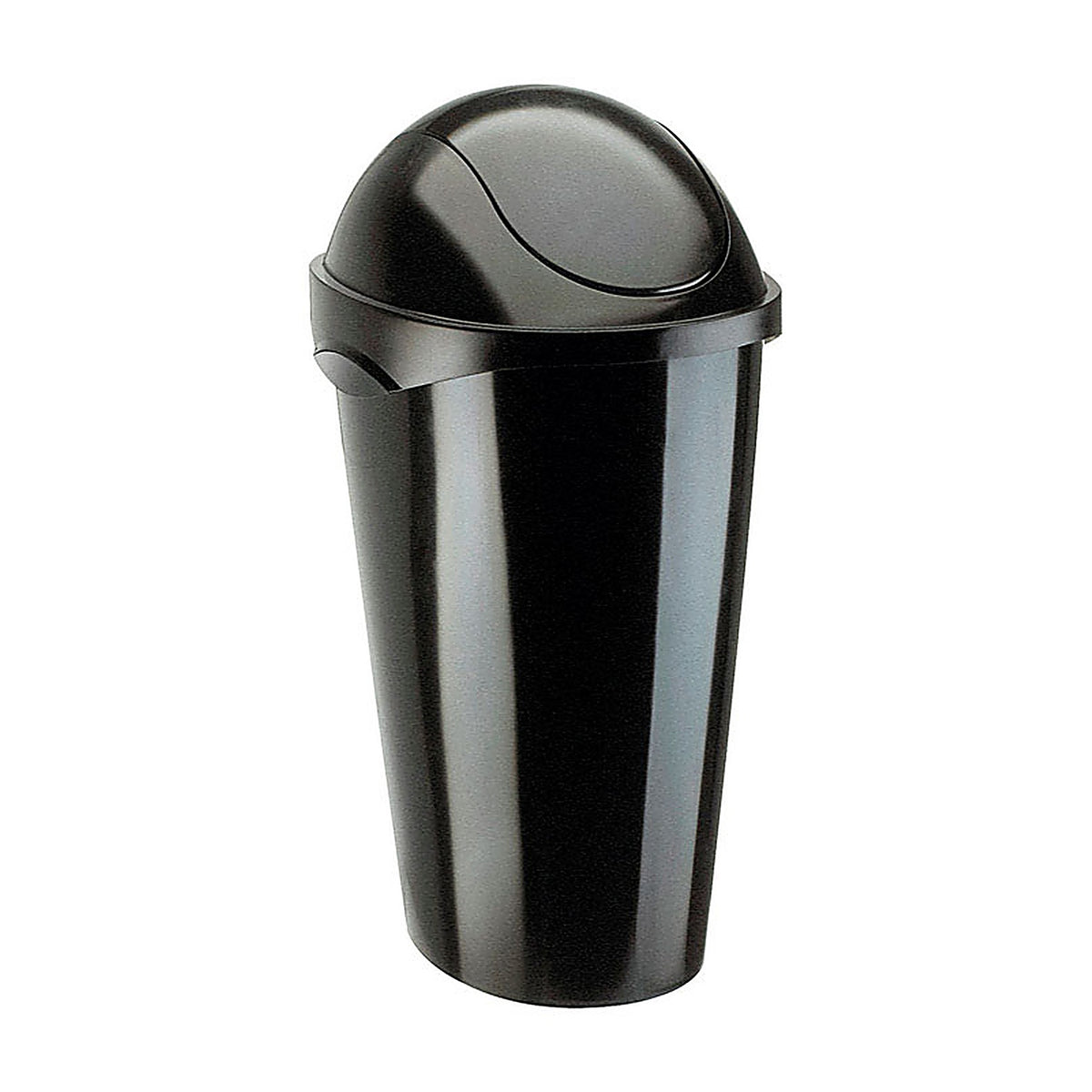 Umbra 086300-040 13 gal Black Plastic Swing-Top Trash Can