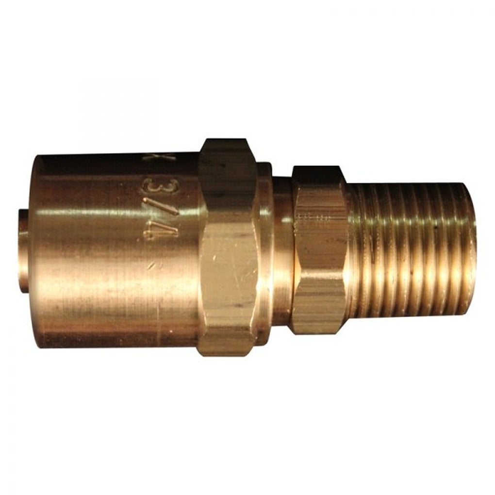 Milton 622 Reusable End, 3/8in. MNPT, Fits 3/8in. x 3/4in.