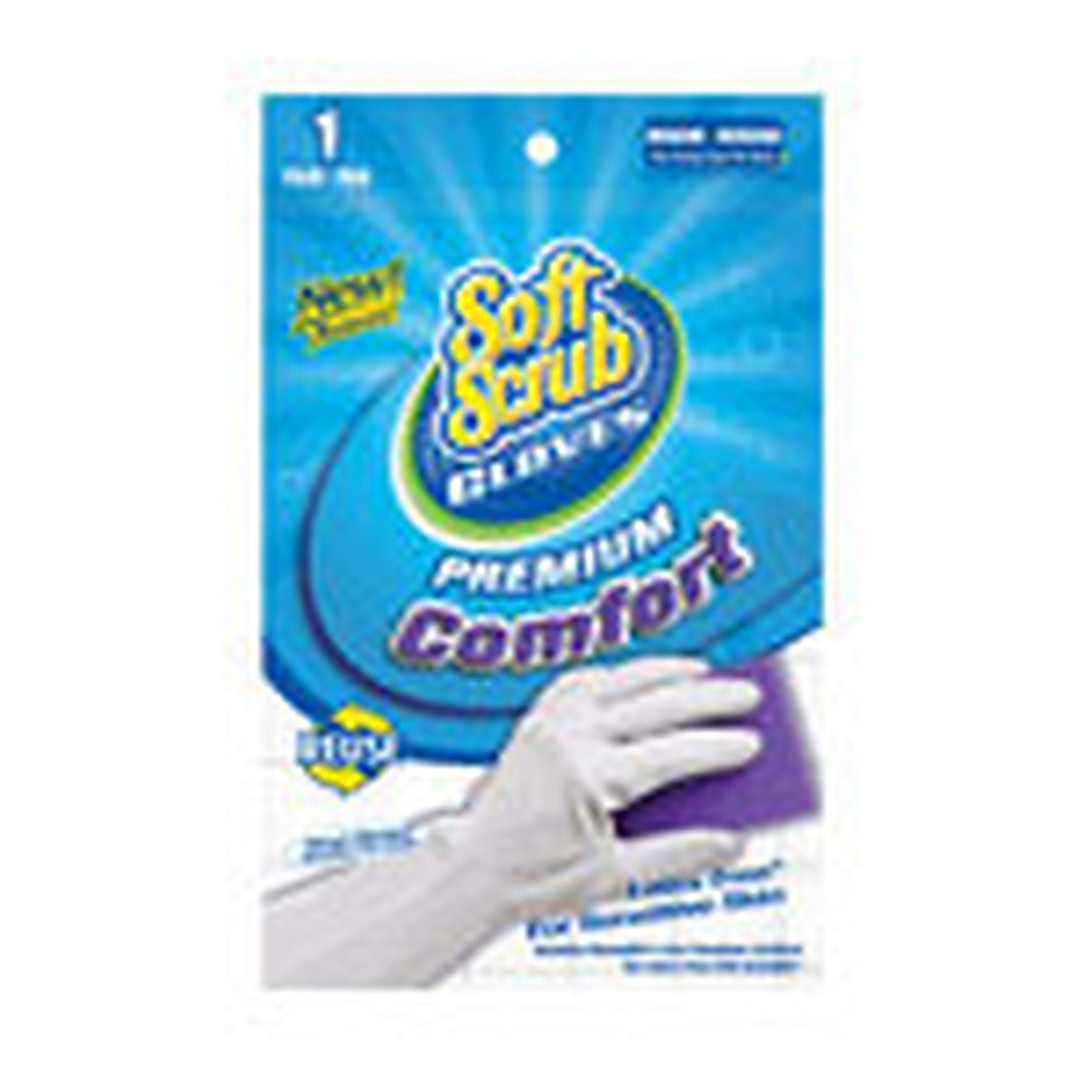 Soft Scrub 12612-26 Vinyl Cleaning Gloves M White 1 pair