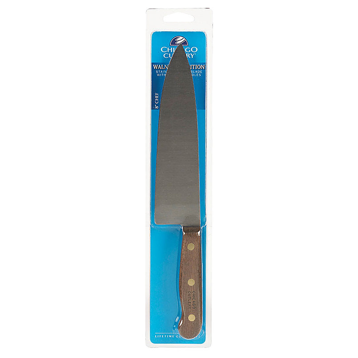 Chicago Cutlery 42SP Walnut Tradition Stainless Steel Chefs Knife
