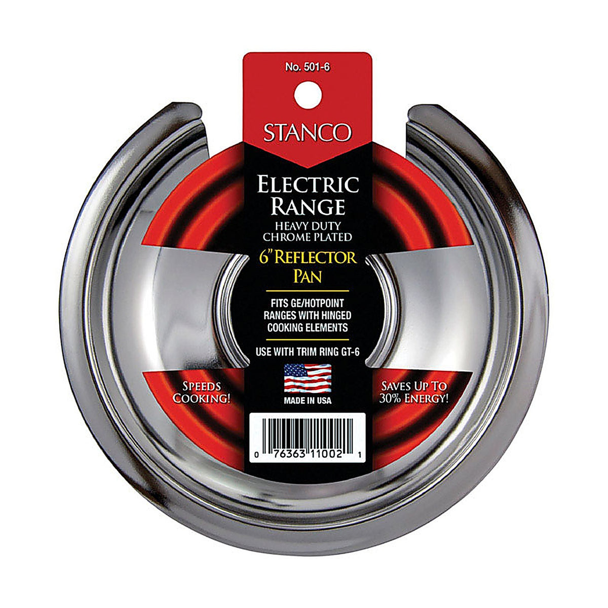 Stanco 501-6 Steel Reflector Pan 6 in. W
