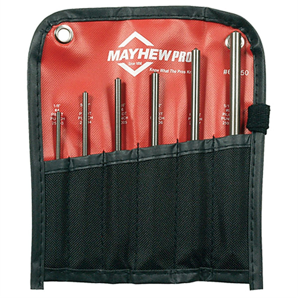 Mayhew Tools 62250 6 Pc. 106-K Pilot Punch Kit
