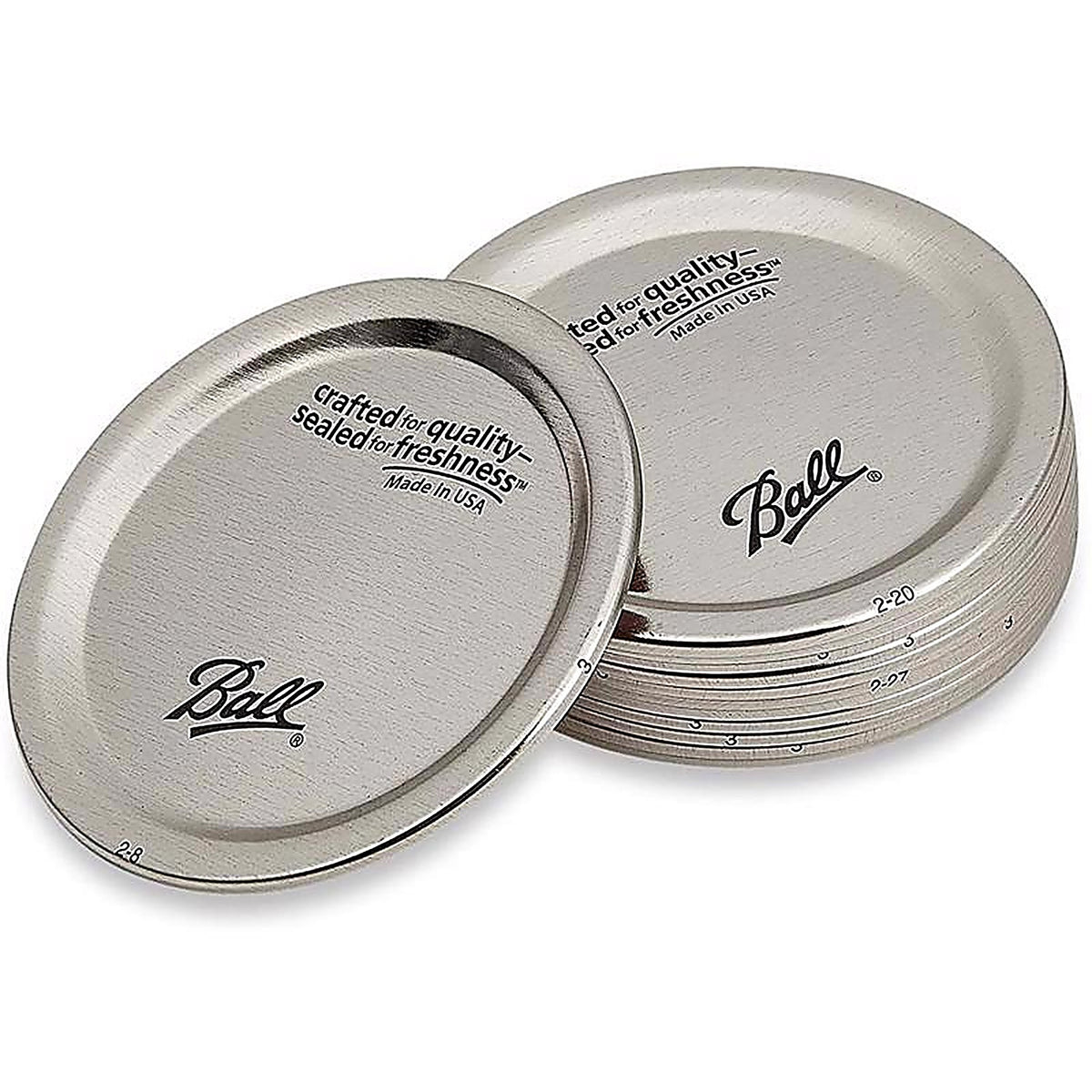 Ball 1440030060 Regular Mouth Canning Lids and Bands 12 pk