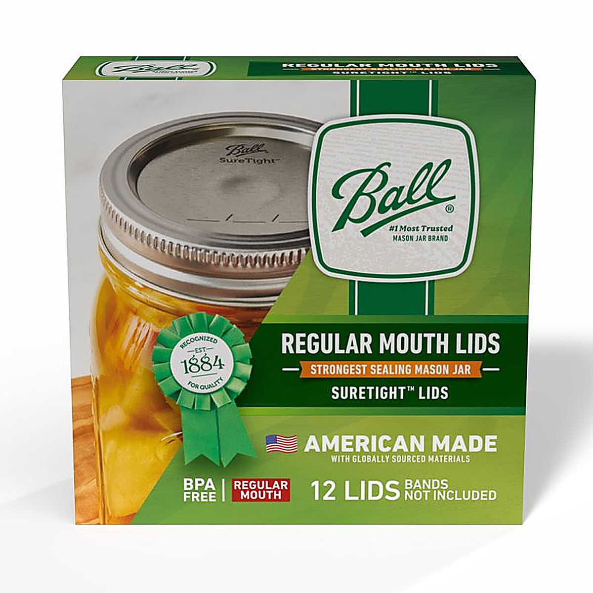 Ball 1440031050 Regular Mouth Canning Lid 12 pk