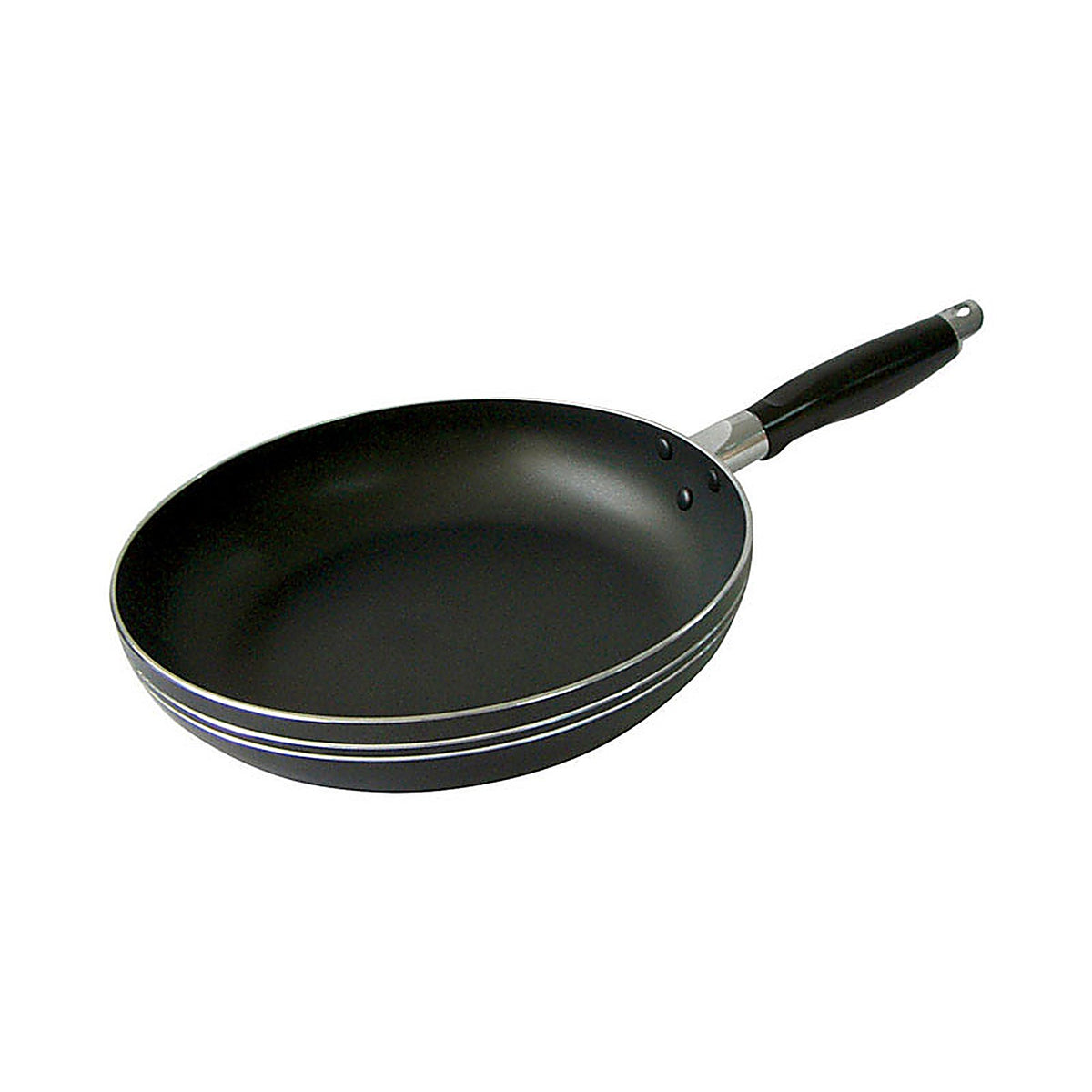 Bene Casa BC-40012 Aluminum Fry Pan 12 in. Black