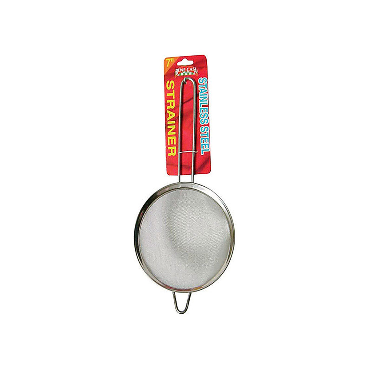 Bene Casa - BC-40234 - Silver Stainless Steel Strainer with Handle