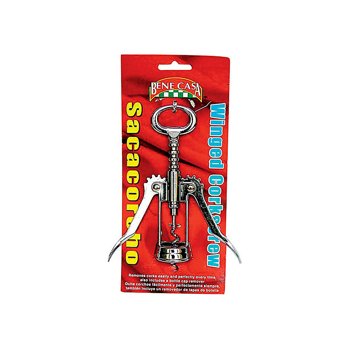 Bene Casa - BC-58056 - Silver Chrome Wing Corkscrew