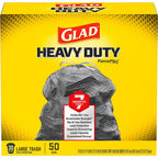 Glad 78539 ForceFlex 30 gal. Trash Bags Drawstring 50/Pack