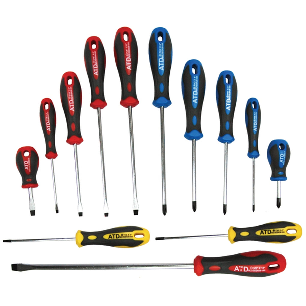 ATD - 6255 - SAE Screwdriver Set, 13 Piece