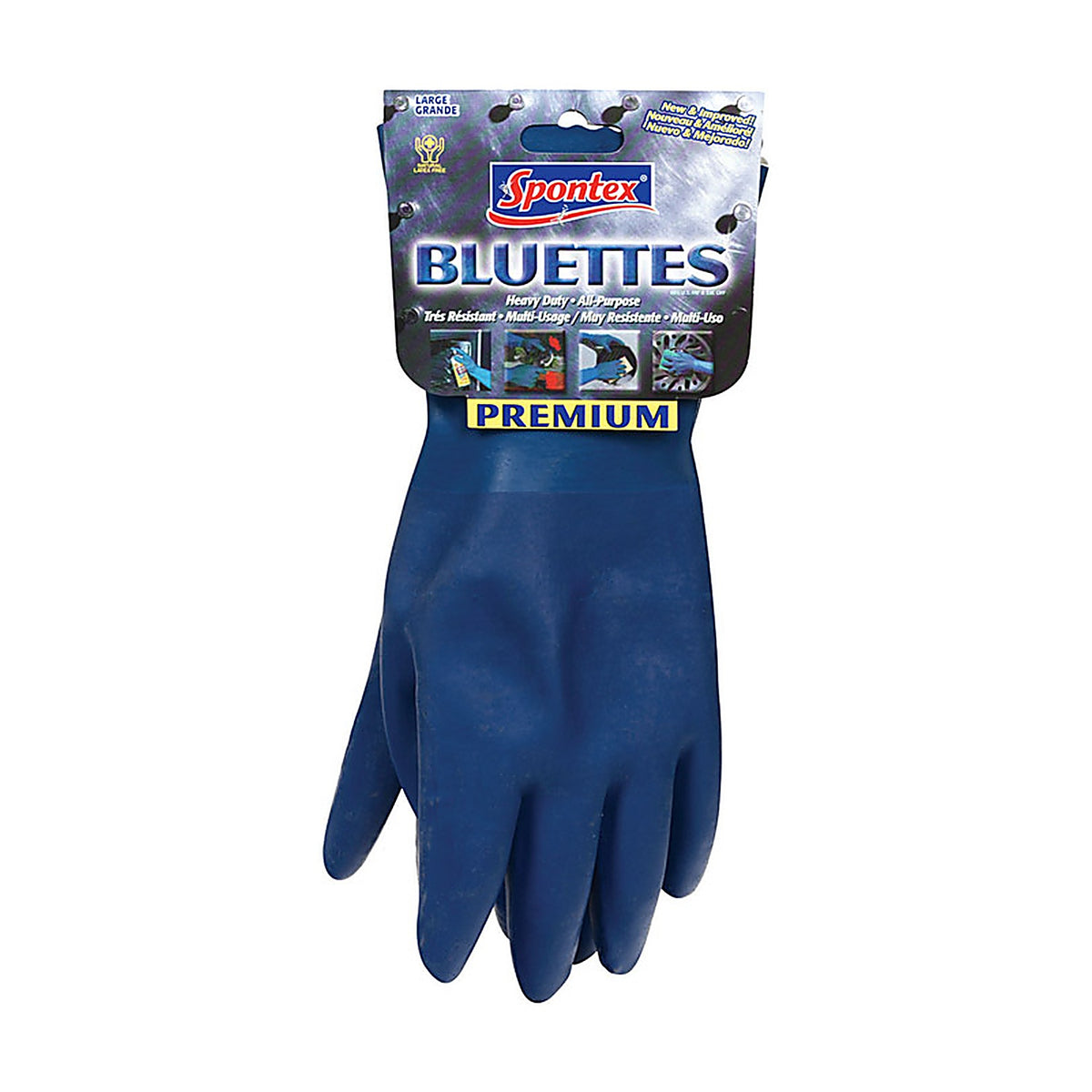 Spontex 19005ZQK Bluettes Neoprene Gloves L Blue 1 pk