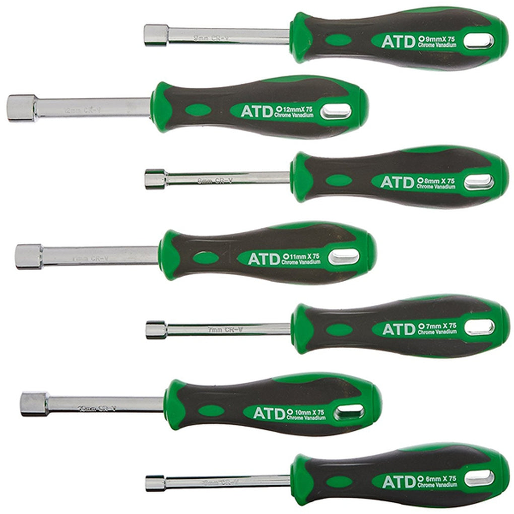 ATD 6258 Metric Nut Driver Set, 7 pc.