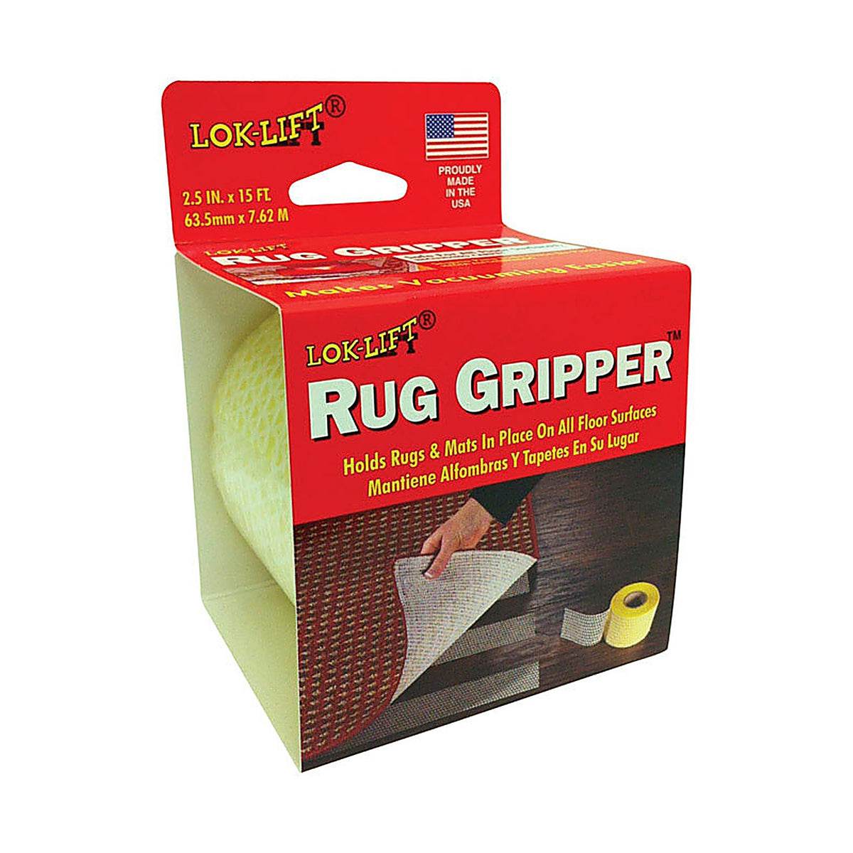 Lok-Lift - 2515R - 2.5 In. W X 15 Ft. L Reversible Scrim Indoor Rug Gripper