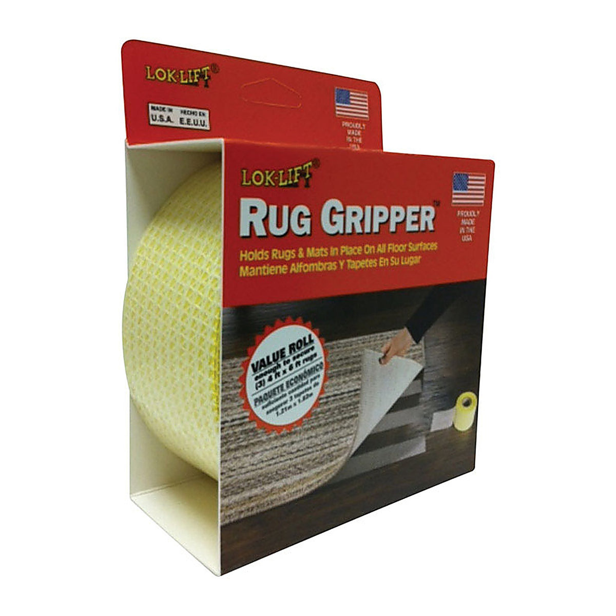 Lok-Lift - 2560R - 2.5 In. W X 60 Ft. L Reversible Scrim Indoor Rug Gripper