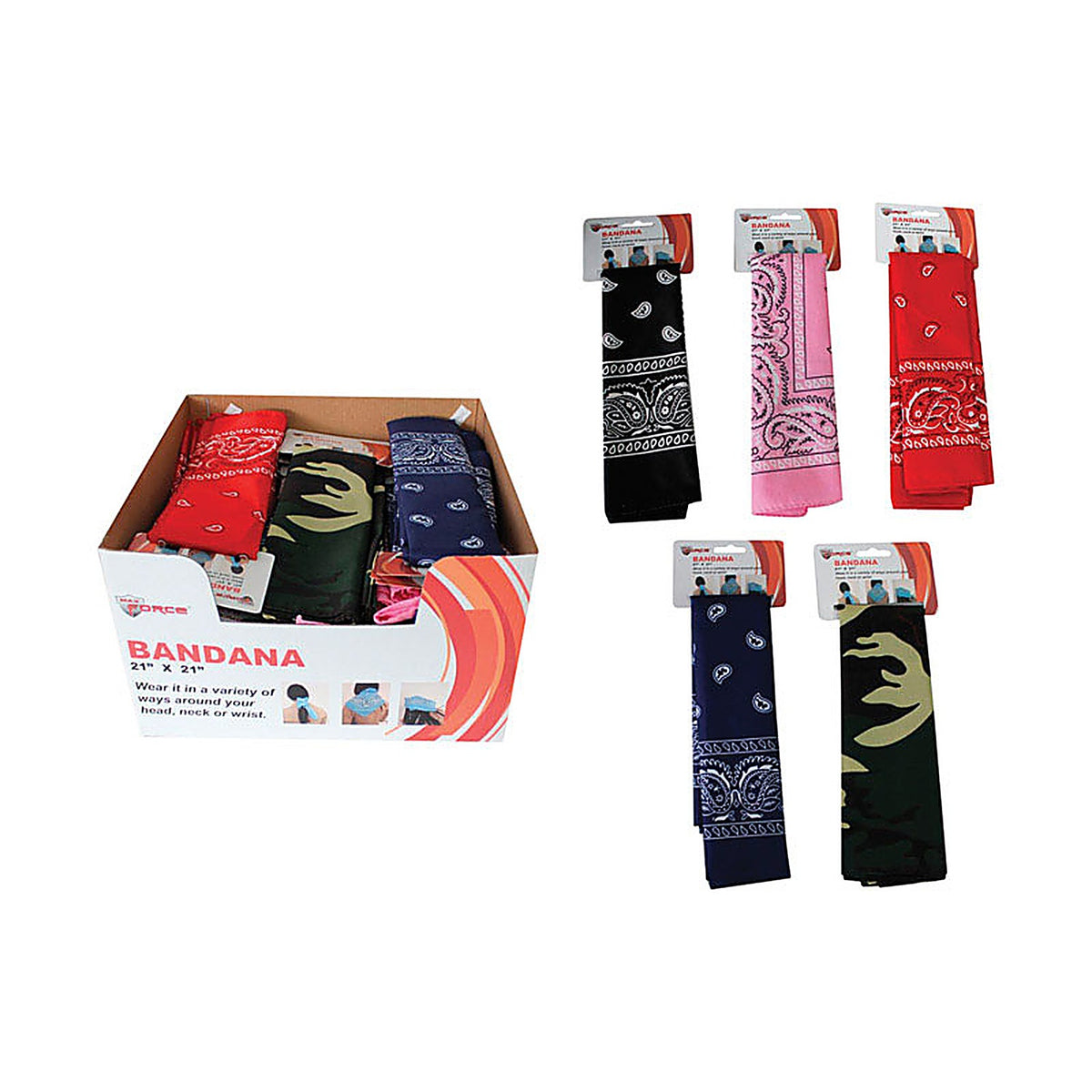 Diamond Visions 11-1203 Bandana Assorted Colors One Size Fits All