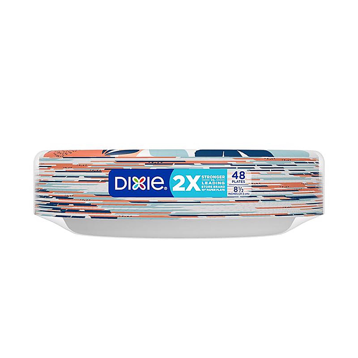 Dixie - 15289 - Multicolored Paper Flowers Bloom Dinner Plate 8-1/2 In. D 48 Pack