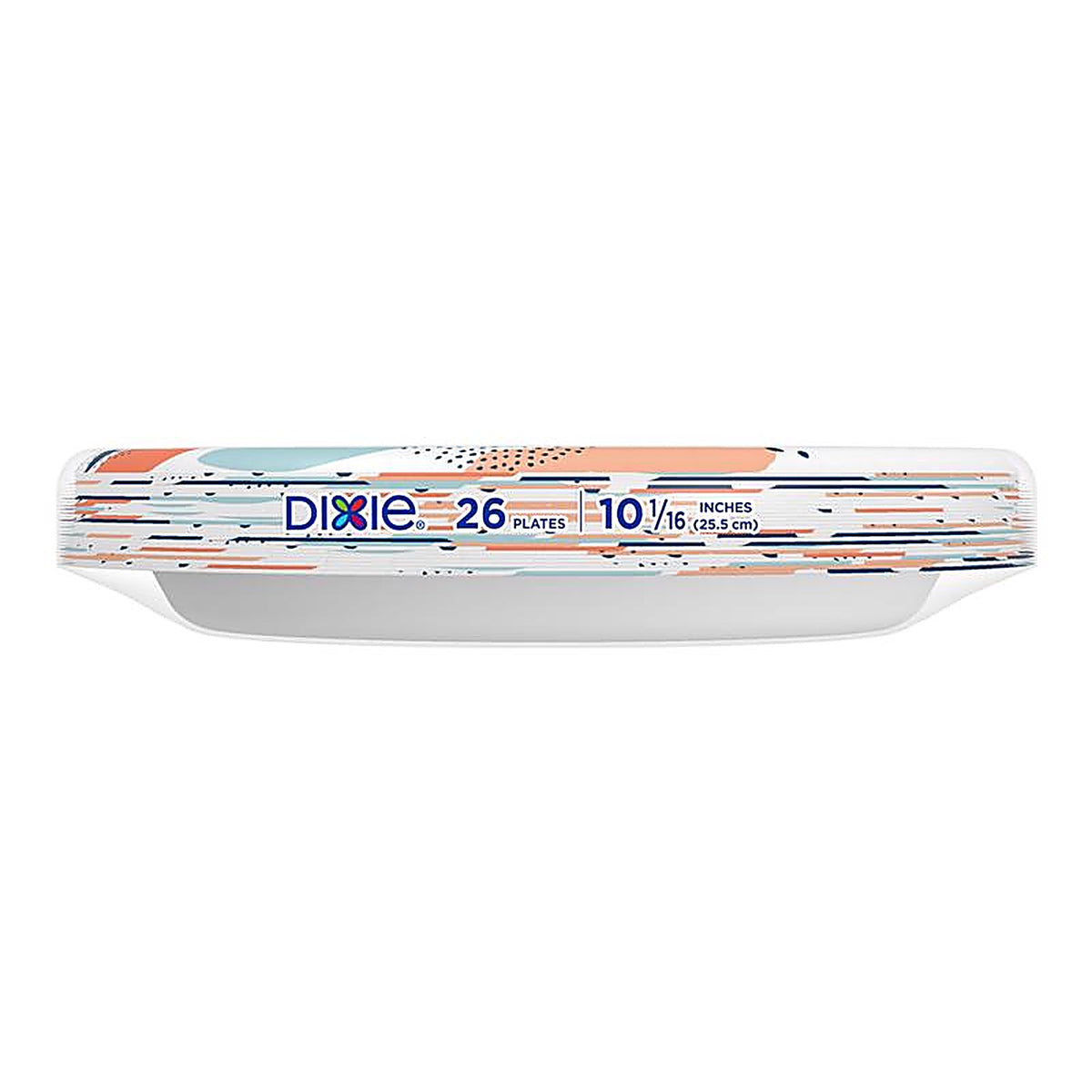 Dixie - 15255 - Multicolored Paper Flowers Bloom Dinner Plate 10-1/16 In. D 26 Pack