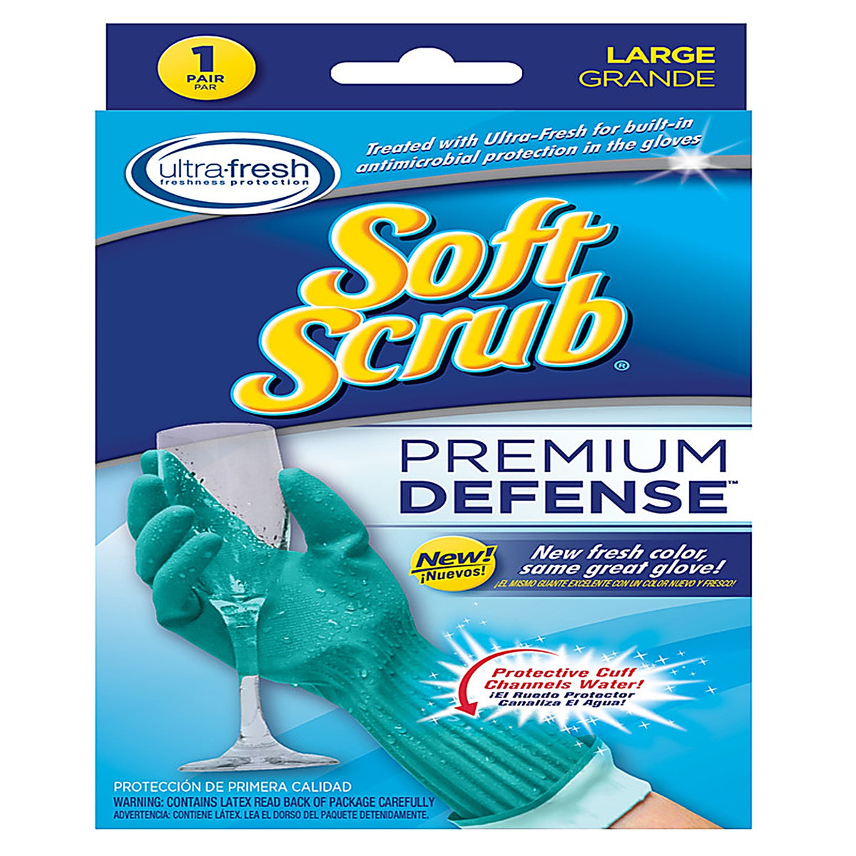 Soft Scrub 12813-16 Rubber Cleaning Gloves L Purple 1 pair