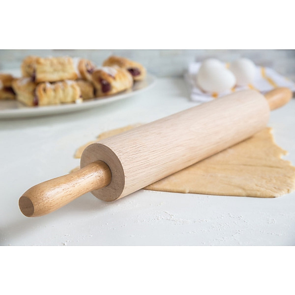 Fox Run 4211 17.5 in. L x 2.25 in. Dia. Wood Rolling Pin Natural