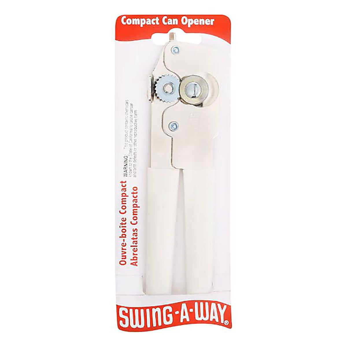 Swing-A-Way - 107WH - White Steel Manual Compact Can Opener