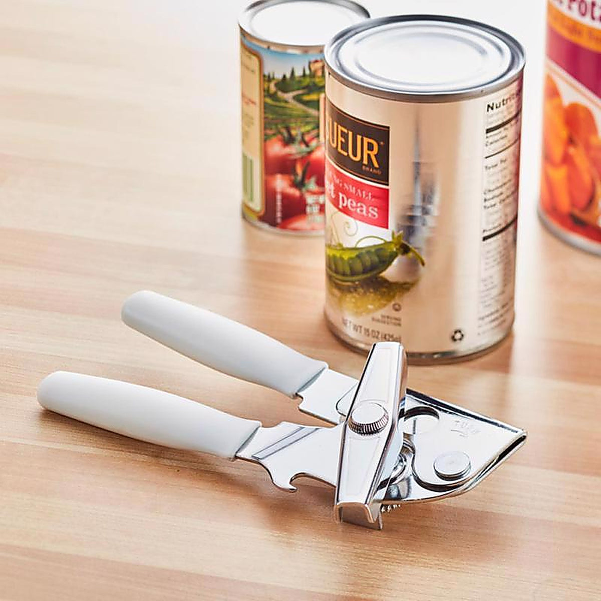 Swing-A-Way - 407WH - White Steel Manual Portable Can Opener