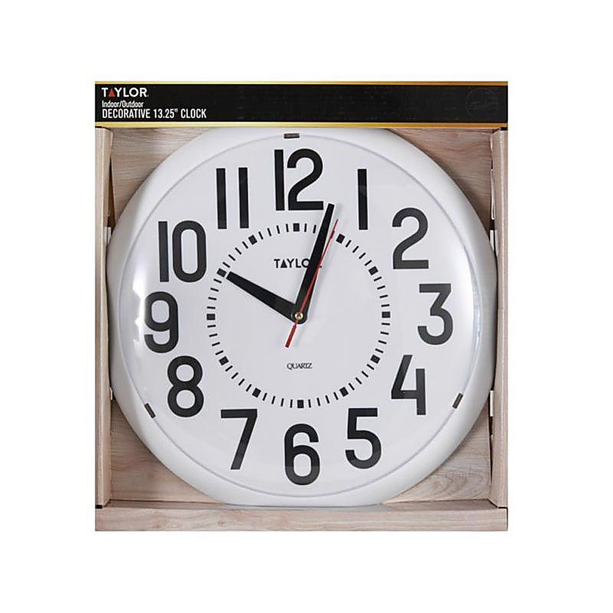 Taylor 6760 Casual Outdoor Clock Resin White
