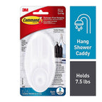 3M BATH19-ESF Command Frost White Plastic Caddy Hanger