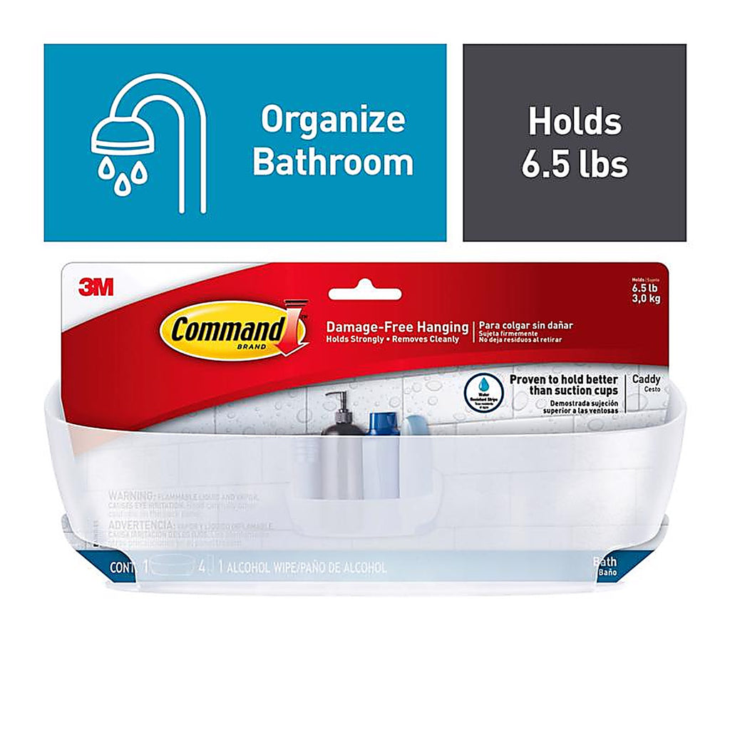 3M BATH11-ESF Command 4.75 in. H X 4.625 in. W X 11.375 in. L Shower Caddy