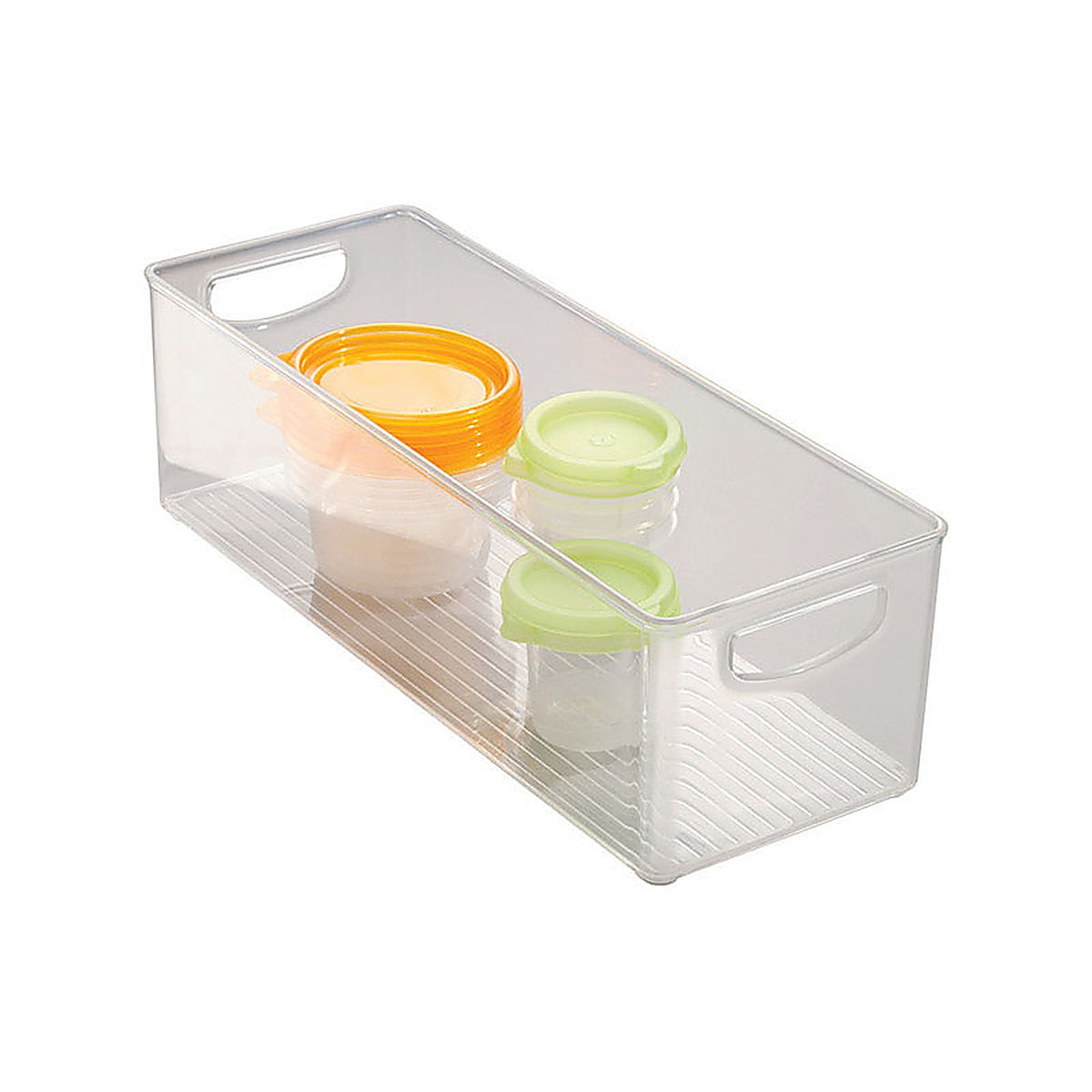 Idesign - 70001 - 0.28 CU Ft Clear Storage Bin 6 In. H X 5 In. W X 16 In. D Stackable