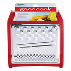 Good Cook 15610 Red Stainless Steel Cheese Grater