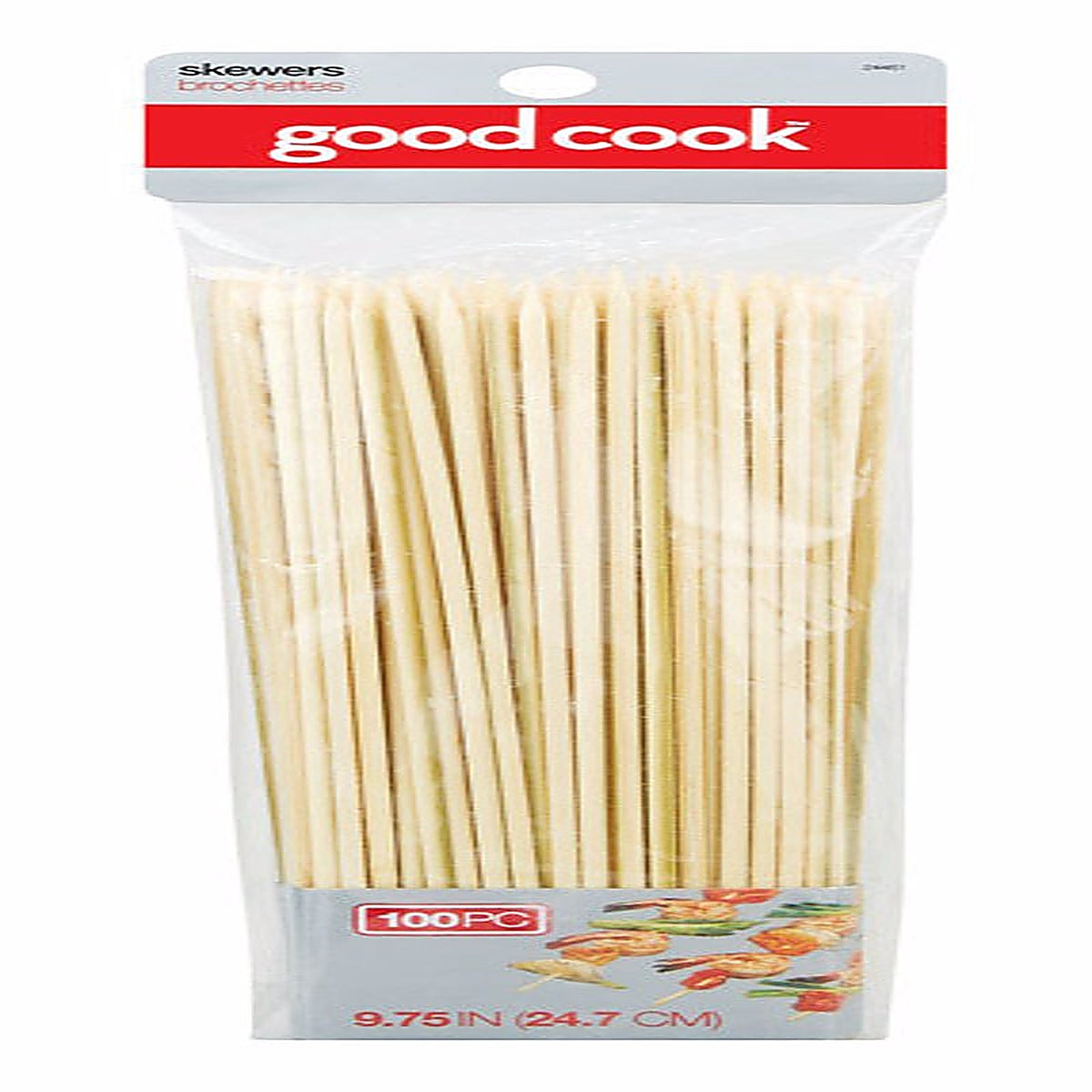 Good Cook 24451 9-3/4 in. L Natural Bamboo Skewers