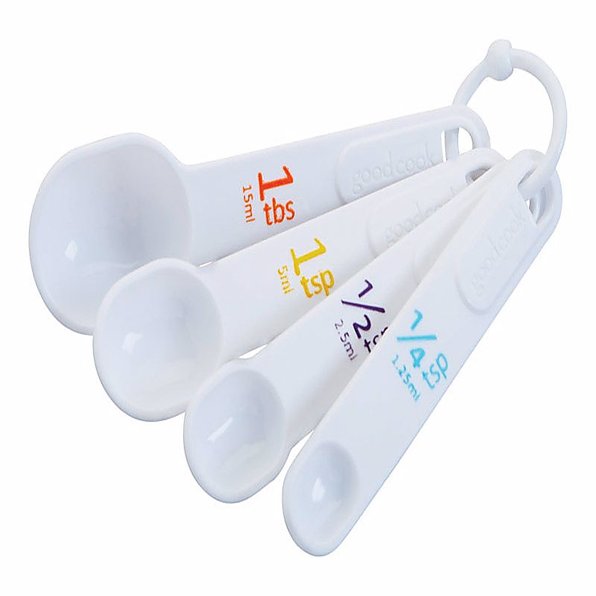Good Cook - 19865 - Plastic White Measuring Spoon