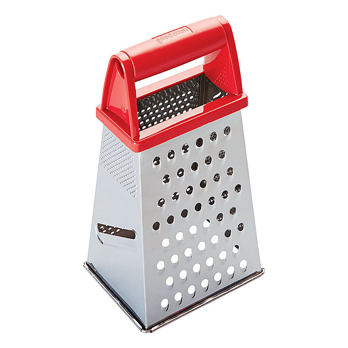 Good Cook 15601 Silver/Red Stainless Steel Box Grater