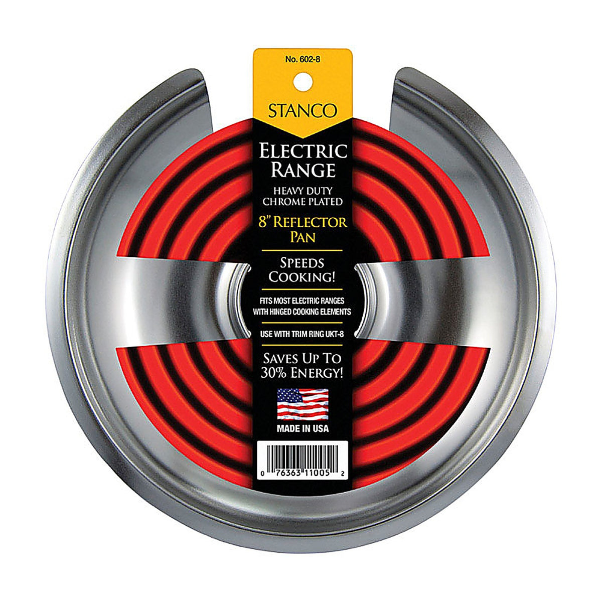 Stanco 602-8 Steel Reflector Pan 8 in. W