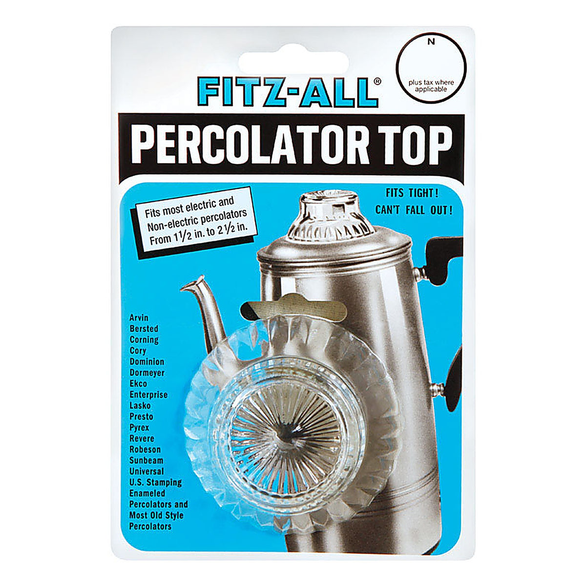 Fitz-All - 55701 - Glass Replacement Percolator Top Clear