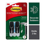 3M 17065S-AWES Medium Plastic Hook 2-1/6 in. L 2/Pack