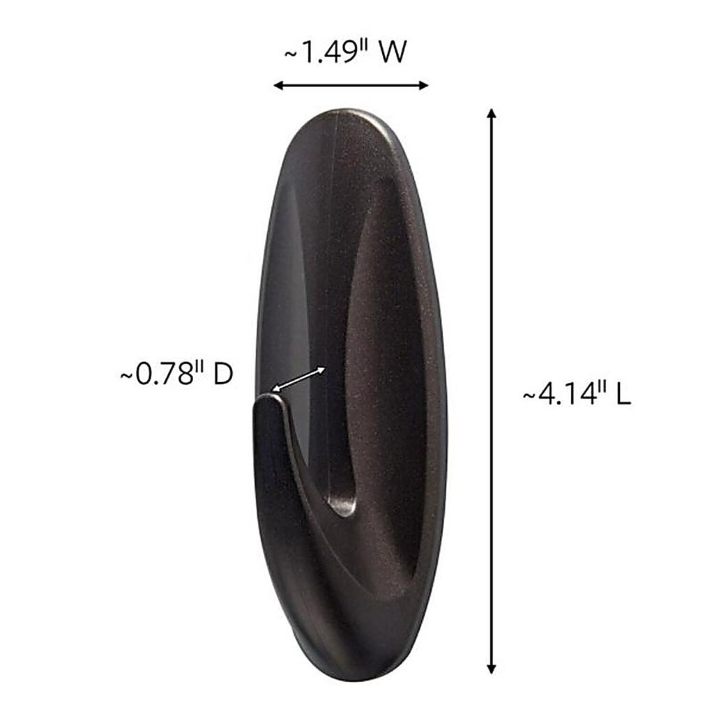 3M 17083BZ-AWES Large Plastic Designer Hook 4-1/8 in. L 1/Pack
