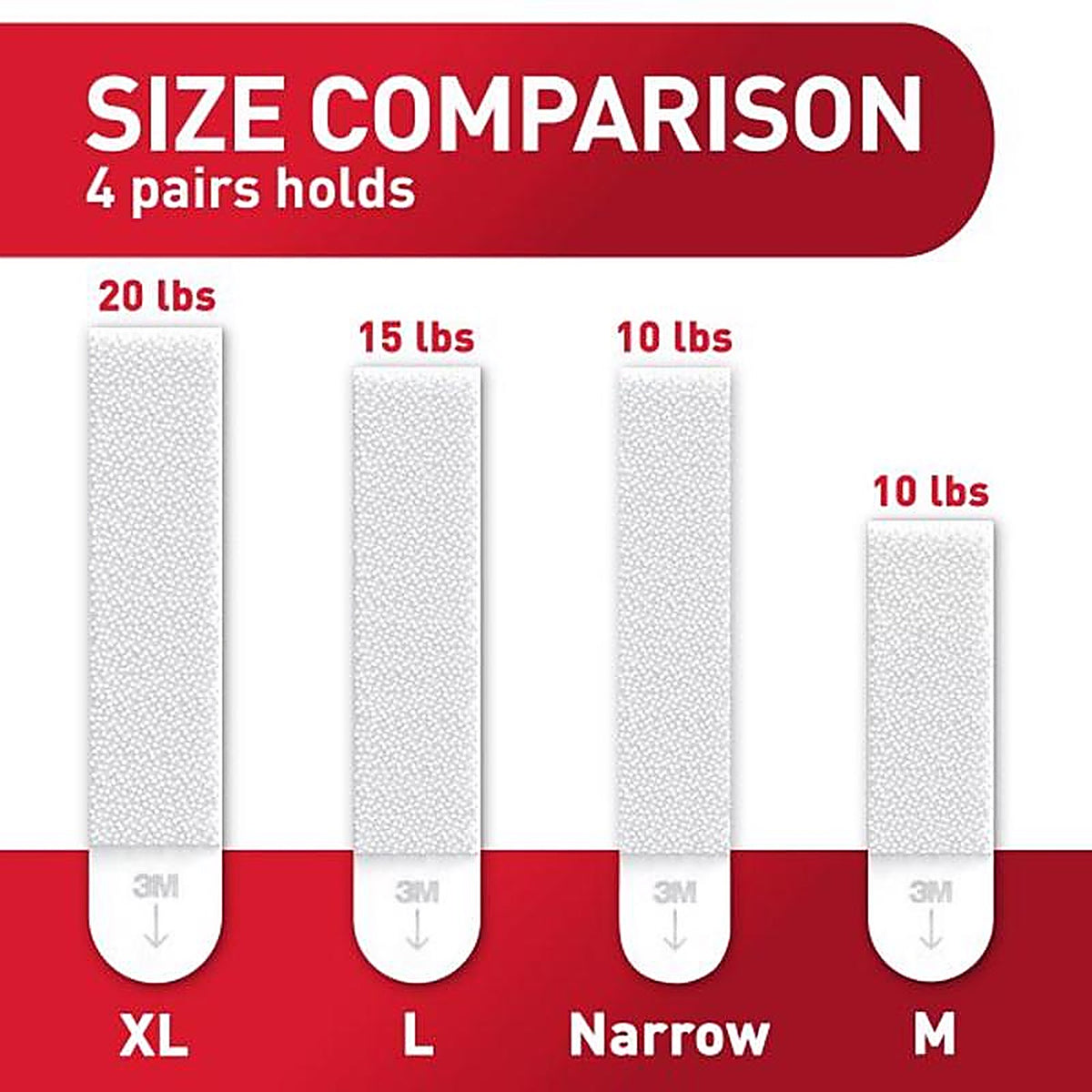 3M 17207-ES Command White Foam 8/Pack Picture Hanging Strips