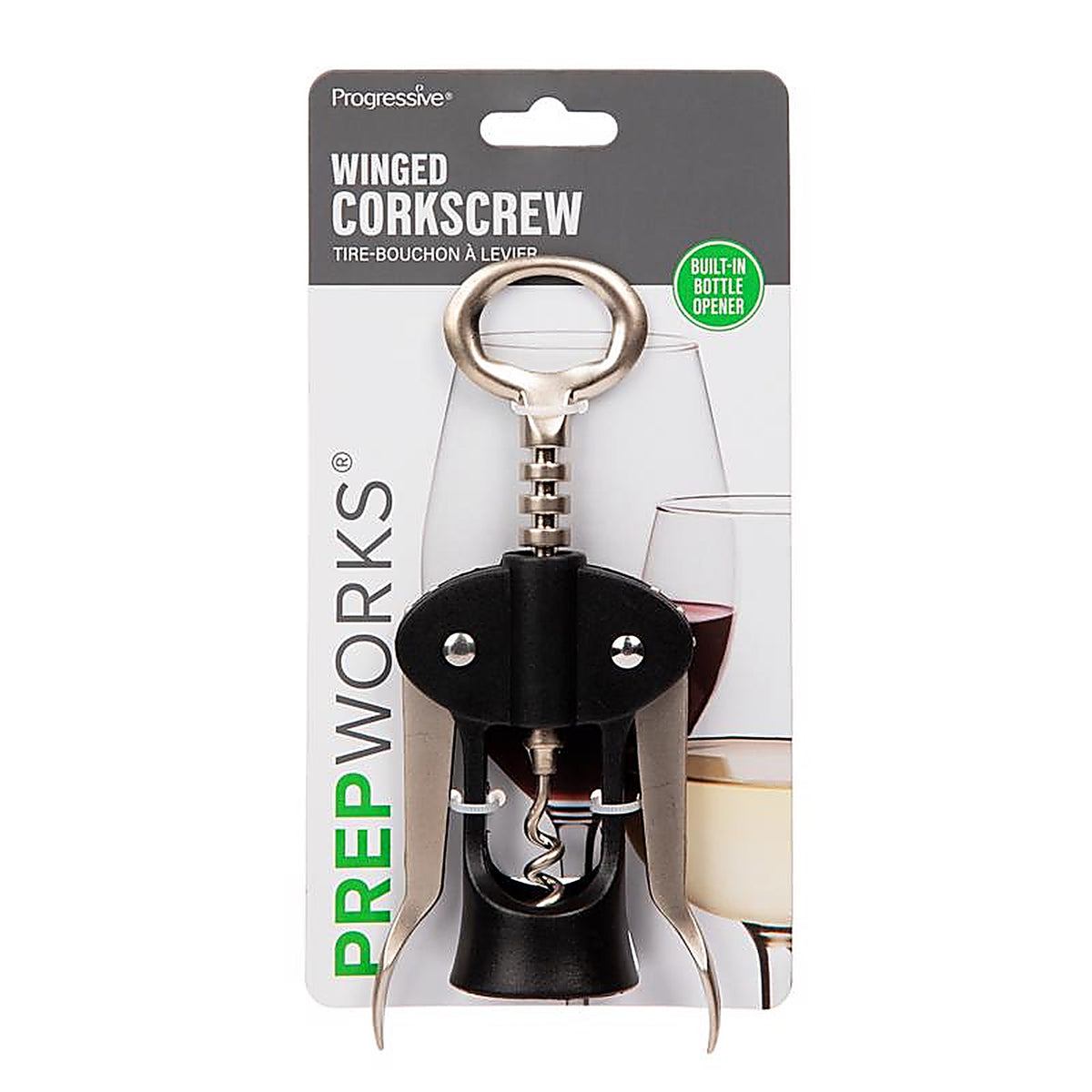 Progressive GT-3009 Black/Silver Chrome/Plastic Cork Remover