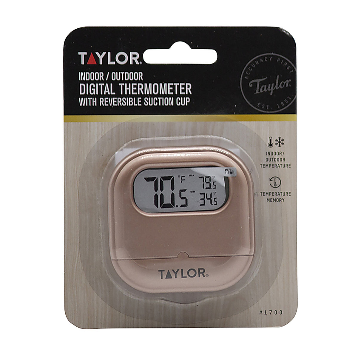 Taylor 1700AST2 Digital Thermometer Plastic Assorted