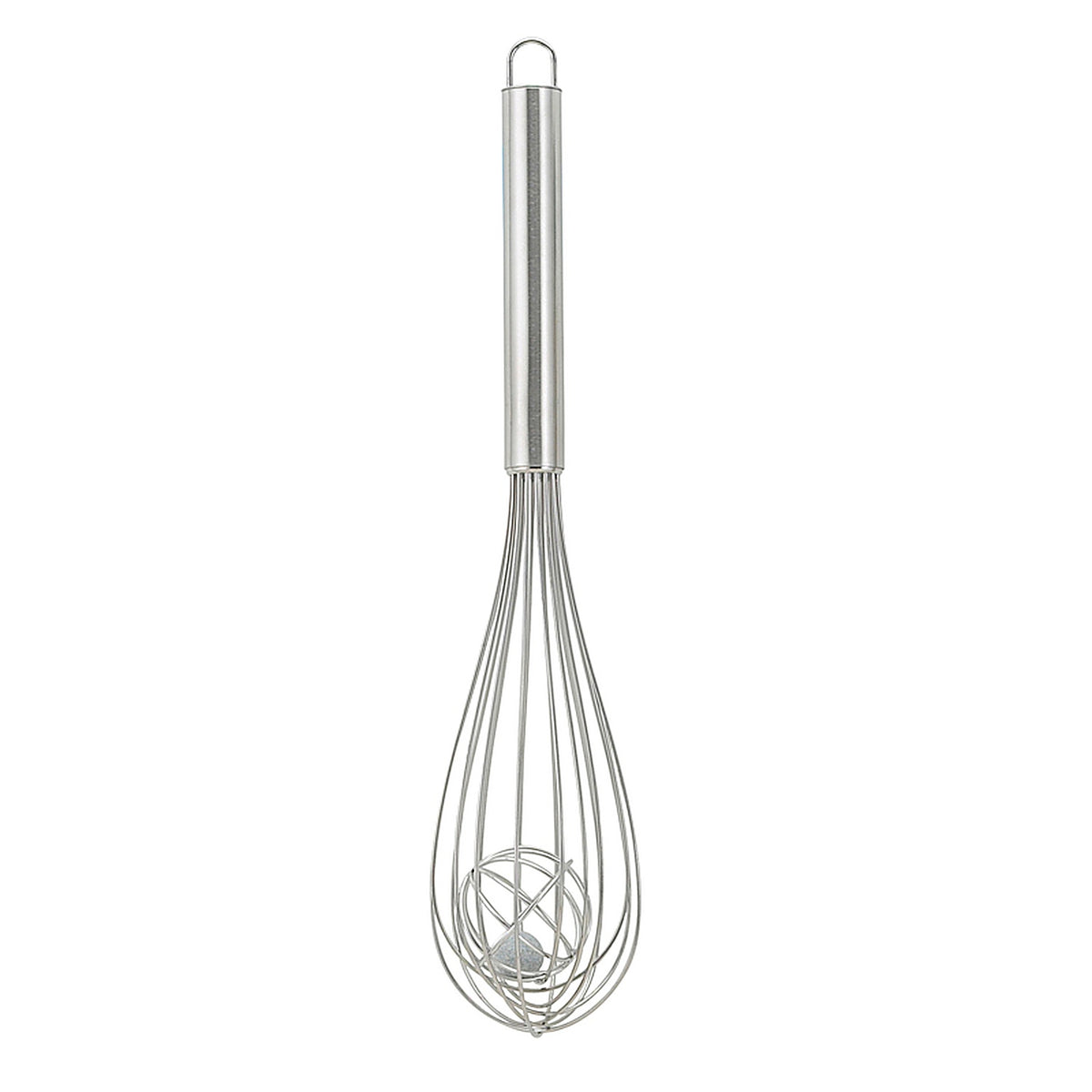 Harold Import 42166 Andersons 3in. W x 12in. L Silver Stainless Steel Balloon Wisk w/Center Ball