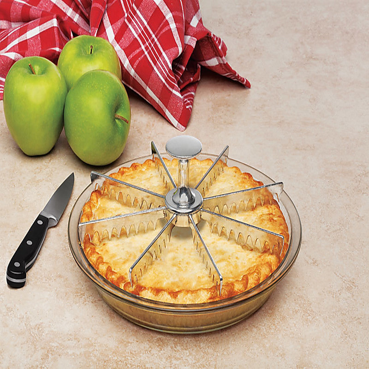 Harold Import 43743 4 in. W x 8 in. L Silver Stainless Steel Pie Cutter