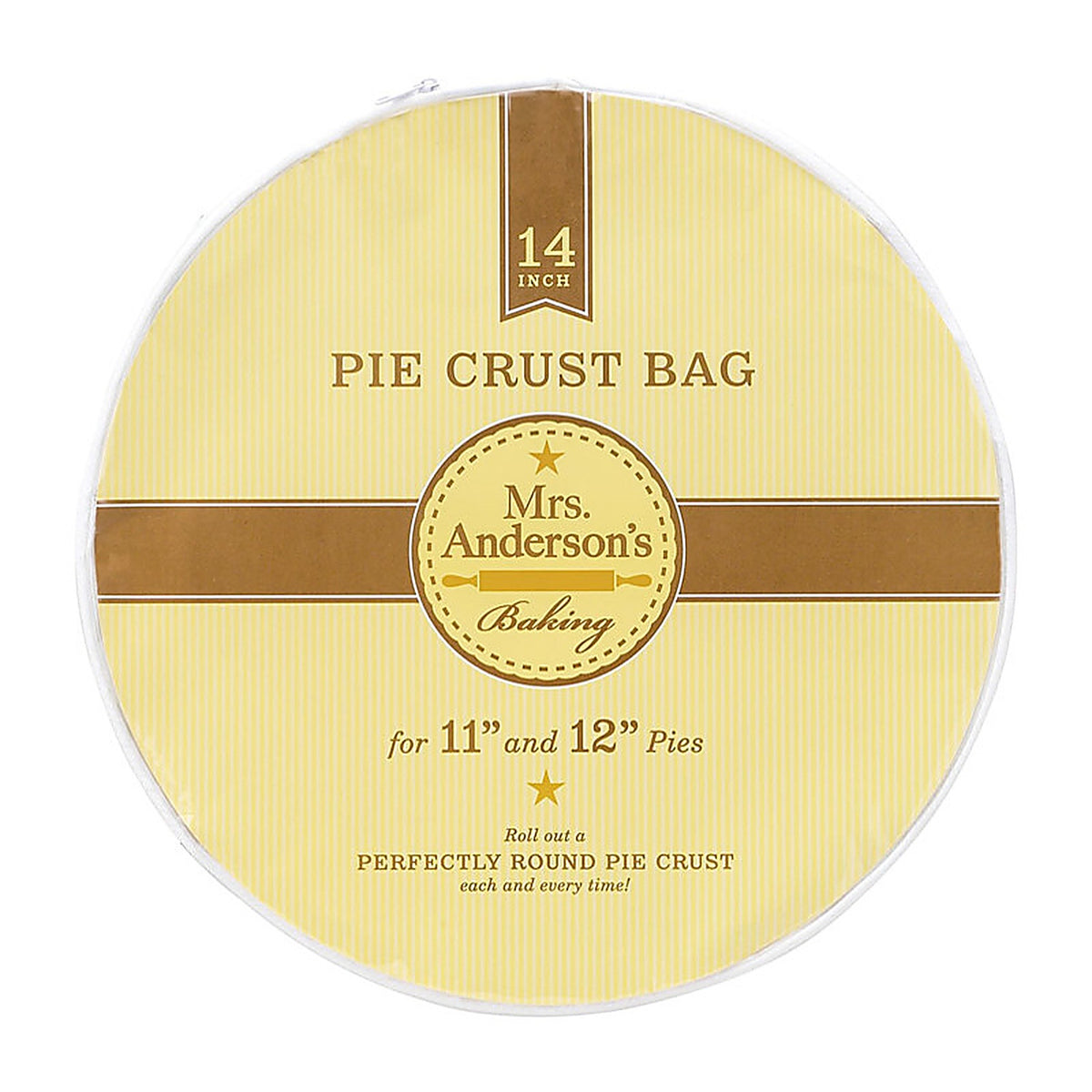 Harold Import 7407 Mrs. Andersons Baking 14in. L Pie Crust Bag White