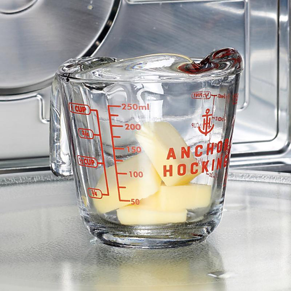 Anchor Hocking - 55177L24 - 2 Cups Glass Clear/Red Measuring Cup
