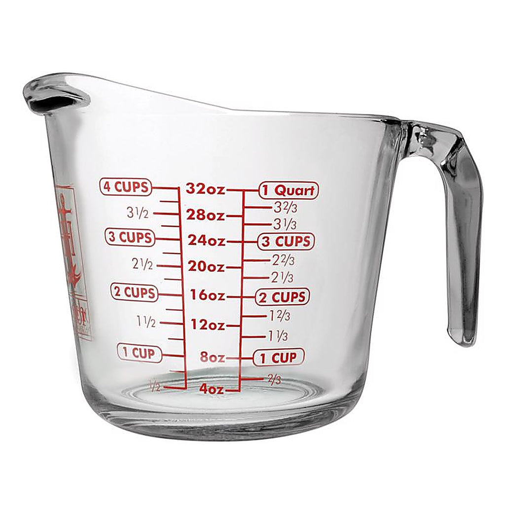 Anchor Hocking - 55178L24 - 4 Cups Glass Clear Measuring Cup