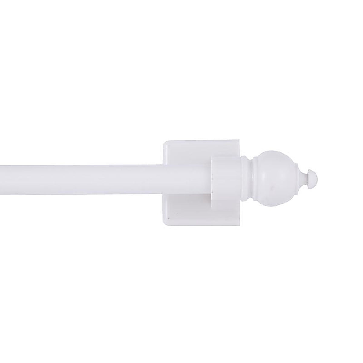 Kenney KN40344 Enamel White Magnet Cafe Rod 16 in. L x 28 in. L
