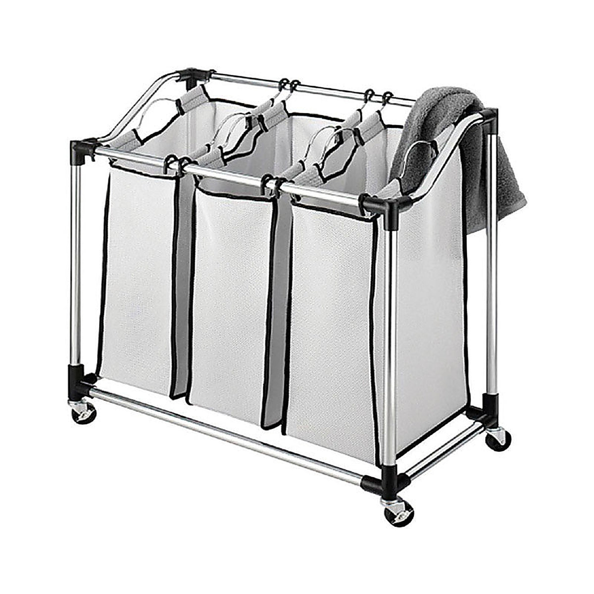 Whitmor 6862-3260 Gray Duramesh Nylon Laundry Sorter